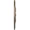 Ekena Millwork Rose and Ribbon Ceiling Medallion (Fits Canopies up to 4"), 23 5/8"OD x 4"ID x 1 1/2"P, Warm Silver CM23ROWSS - alternate 3